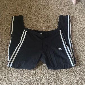 womens small ADIDAS  3-stripped pants